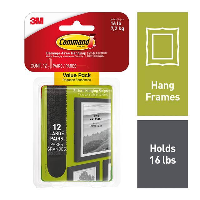 17206BLK-12ES 3M  Ganci per grucce e clip